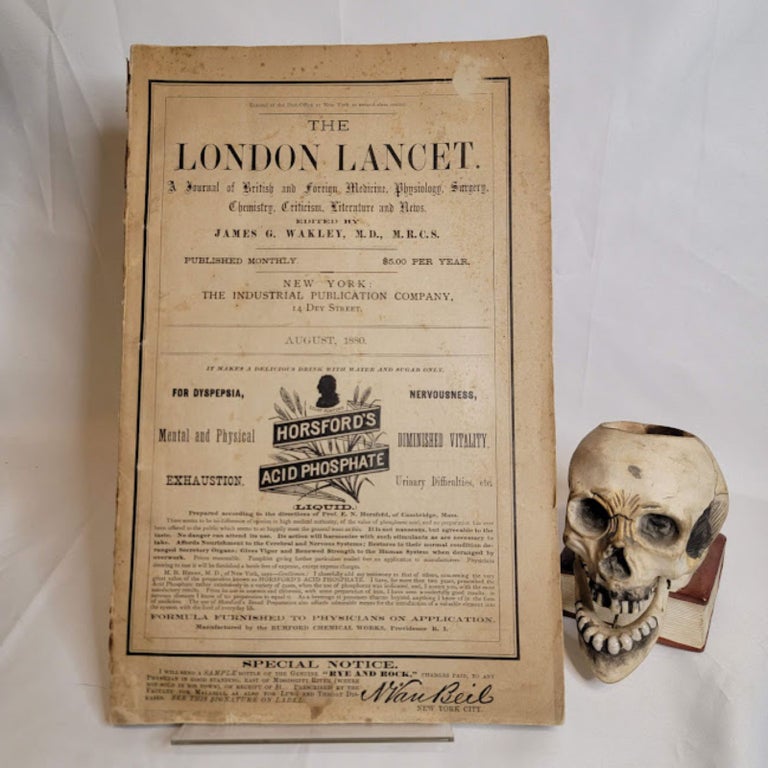 Item #13 The London Lancet. A Journal of British and Foreign Medicine. John G. WAKLEY