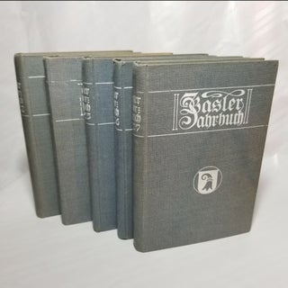 Lot of 5 Basler Jahrbuch for 1904, 1905, 1906, 1907