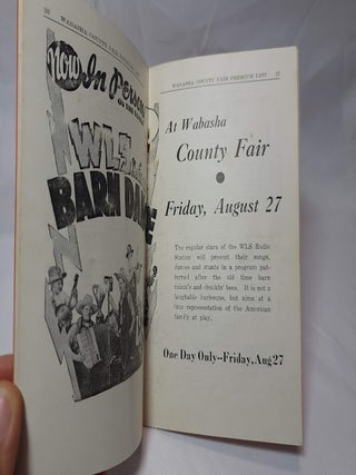 Premium List for Thirty-Eighth Annual Wabasha County Industrial Fair Plainview, MN
