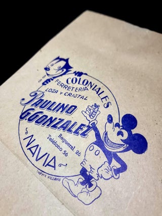 Vintage Mickey Mouse and Felix the Cat Bag Navia, Asturias Spain (#1)