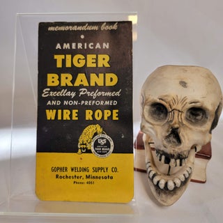 Item #31 Mid 1940s -early 1950s US Steel Tiger Brand Wire Rope memo pad. U S. Steel