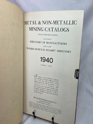 Metal & Non-Metallic Mining Catalogs (Formerly Metal Quarry Catalogs)
