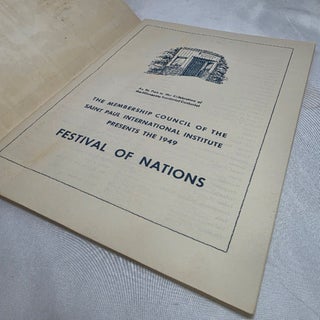 1949 Festival of Nations Saint Paul, Minnesota Program