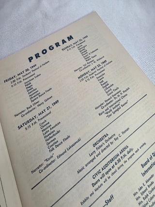 1949 Festival of Nations Saint Paul, Minnesota Program