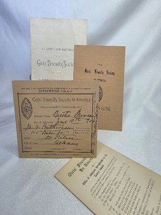Girls' Friendly Society in America Membership Card, Guides, and other