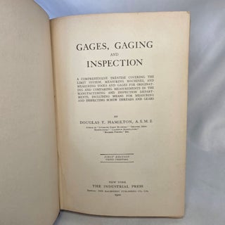 Gages, Gaging and Inspection